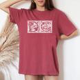 Dg Initials D G Nameurname Onomastics Onomatology レディースオーバーサイズコンフォートTシャツ Crimson