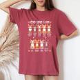 Godays I Am Christian 聖書詩 猫好き クリスチャン レディースオーバーサイズコンフォートTシャツ Crimson
