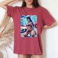 Hot Girl On メンズ Hot Asian Girl 輸入モデル レディースオーバーサイズコンフォートTシャツ Crimson