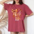 Just A Basketball Girl キュート コケット リボン バスケットボール選手 ガールズ レディースオーバーサイズコンフォートTシャツ Crimson