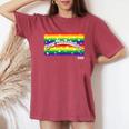King Of Prism Over The Rainbow レディースオーバーサイズコンフォートTシャツ Crimson