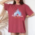 Malt Whiskey Dreams Come True 面白いしゃれパロディtシャツ レディースオーバーサイズコンフォートTシャツ Crimson