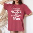 Marisol Name Mother's Day Personalized Mom Women's Oversized Comfort T-Shirt Crimson