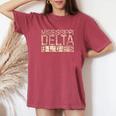 Mississippi Delta Blues Intage Retro Envejecida Camiseta extragrande cómoda para mujer Crimson