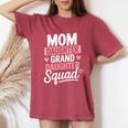 Mom Daughter Granddaughterquad マッチングママ 母の日 レディースオーバーサイズコンフォートTシャツ Crimson