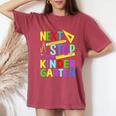 Nexttop 幼稚園 幼稚園 卒業 2025年 男の子 女の子 レディースオーバーサイズコンフォートTシャツ Crimson