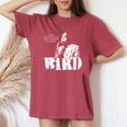 Parker Jazz Wisdomaxophonist Musician 1色 レディースオーバーサイズコンフォートTシャツ Crimson