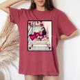 Pinup Girls 「バルーン付きセクシー赤毛ピンナップ1」 レディースオーバーサイズコンフォートTシャツ Crimson