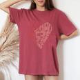 Seventies Heart Wish You Were Here Missing You レディースオーバーサイズコンフォートTシャツ Crimson