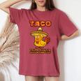 Taco Trump Always Chickens Out レディースオーバーサイズコンフォートTシャツ Crimson