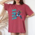 Thouhall Notteal Girls ソフトボールキャッチャー選手名言 レディースオーバーサイズコンフォートTシャツ Crimson