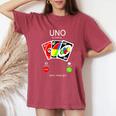 Uno Calls And I Must Be For Children レディースオーバーサイズコンフォートTシャツ Crimson