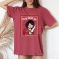 Vintage Horror Play With Me Haunted Ichimatsu Doll レディースオーバーサイズコンフォートTシャツ Crimson