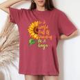 In A World Full Of Grandmas Be A Gaga Grandma Quote Women's Oversized Comfort T-Shirt Crimson