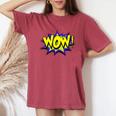 Wow Wow Dad Mom メンズ レディース ボーイズ ガールズ ファニーギフトtシャツ レディースオーバーサイズコンフォートTシャツ Crimson