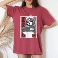 あがかお フェイス Lewd アニメ 女の子 和服 オタク用 レディースオーバーサイズコンフォートTシャツ Crimson