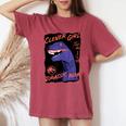 ジュラシック・ワールド Clever Girljurassic Park レディースオーバーサイズコンフォートTシャツ Crimson