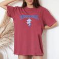 スパイダー・ガールpider Girl 青 レディースオーバーサイズコンフォートTシャツ Crimson
