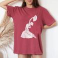 フラメンコ ダンサー ドレス スペイン エスパーニャ 女性用 男性用 フラメンコ レディースオーバーサイズコンフォートTシャツ Crimson