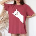 レトロ、ラマ、アルパカのデザイン。男性、女性、子供用。 レディースオーバーサイズコンフォートTシャツ Crimson