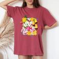 台湾の花ワードアート 台湾の誇り。 レディースオーバーサイズコンフォートTシャツ Crimson