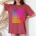 数字の日 100 数字の日 キッズコスチューム 算数の日 女の子 男の子 レディースオーバーサイズコンフォートTシャツ Crimson