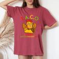 面白い トランプ タコス トランプ Always Chickens Out レディースオーバーサイズコンフォートTシャツ Crimson