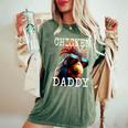 Chicken Daddy チキンパパ ニワトリ お父さん 農家 養鶏場 父の日 レディースオーバーサイズコンフォートTシャツ Moss