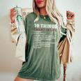 10 Things I Want In My Life ウイスキー Loves Whiskey レディースオーバーサイズコンフォートTシャツ Moss