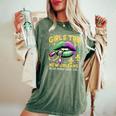Girls Trip New Orleans In My Mardi Gras Era リップ 楽しいノベルティ レディースオーバーサイズコンフォートTシャツ Moss