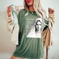 Hail Mary Blessed Mother ロザリオの祈り レディースオーバーサイズコンフォートTシャツ Moss