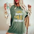 Happy 41St Birthday アイデア 41歳の男性と女性に レディースオーバーサイズコンフォートTシャツ Moss
