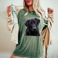 Love Is Labrador Retriever シャツ ブラック ラボ Mom Dad Dog Lover レディースオーバーサイズコンフォートTシャツ Moss
