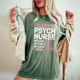 Psych Nurse Mental Health Psychiatric Nursing Appreciation レディースオーバーサイズコンフォートTシャツ Moss
