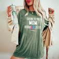 Soon To Be Mom 2025 Loading Promoted To Mommy First Time Mom レディースオーバーサイズコンフォートTシャツ Moss
