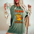 Taco Trump Always Chickens Out レディースオーバーサイズコンフォートTシャツ Moss