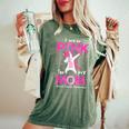 I Wear Pink For My Mom Breast Cancer Awarenessupport レディースオーバーサイズコンフォートTシャツ Moss