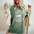 アイスホッケー ギフト ラケット パック 男性女性子供 Ice Hockey レディースオーバーサイズコンフォートTシャツ Moss