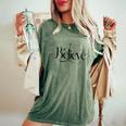 クリスチャン イエス クロス キリスト クリスチャン男性女性を信じます レディースオーバーサイズコンフォートTシャツ Moss