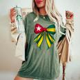 トーゴ トーゴ語 プライド コケット リボン 旗 女の子 ママ レディースオーバーサイズコンフォートTシャツ Moss