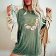 マダム秀 花tシャツ（1） さくら 一期一会 レディースオーバーサイズコンフォートTシャツ Moss