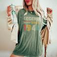 ヴィンテージ 1944 81 歳の誕生日プレゼント 男性 女性 81 歳 レディースオーバーサイズコンフォートTシャツ Moss