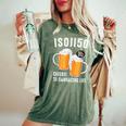 五十歳 五十路 ビール好き 酒好き 父 母 男性 女性 50歳お祝い Cheers To Embracing Life レディースオーバーサイズコンフォートTシャツ Moss