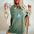 仏 瞑想 チャクラ 蓮の花 仏教 ヨガ レディースオーバーサイズコンフォートTシャツ Moss