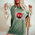 桜桜の花 春 日本の都市 和歌山 レディースオーバーサイズコンフォートTシャツ Moss