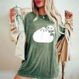 肉まんとパンダ かわいい チャイナ Pork Bunpanda レディースオーバーサイズコンフォートTシャツ Moss