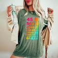 面白い45歳の誕生日の古いメーター 面白い45歳のギフト 女性 男性 面白い電卓 45歳の誕生日のギフト レディースオーバーサイズコンフォートTシャツ Moss
