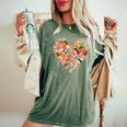面白い寿司デザイン 子供 男性 女性 I ハート 寿司 食通 レディースオーバーサイズコンフォートTシャツ Moss