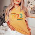 52歳の誕生日プレゼント 52歳 男性 女性 レトロ ヴィンテージ 1973 レディースオーバーサイズコンフォートTシャツ Mustard