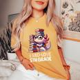 I Axo Love 5Th Grade Axolotl 新学期読書 レディースオーバーサイズコンフォートTシャツ Mustard